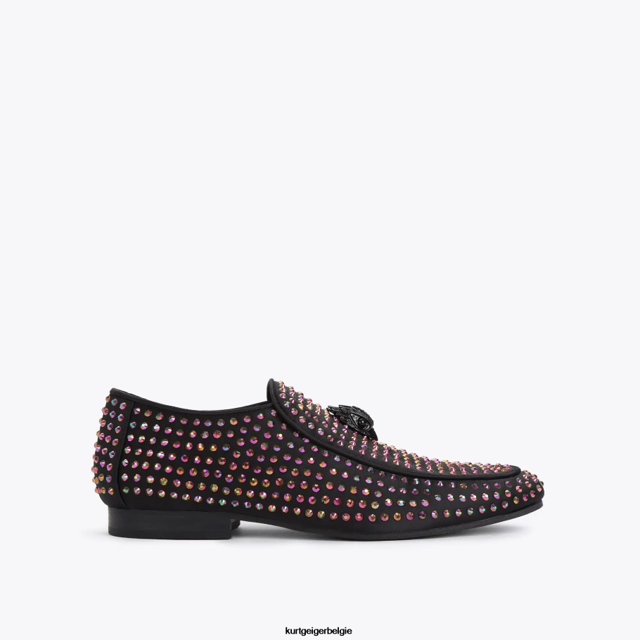 Kurt Geiger Londen Hugh Eagle Stud Heren | schoenen zwarte combinatie D0N0ZV631