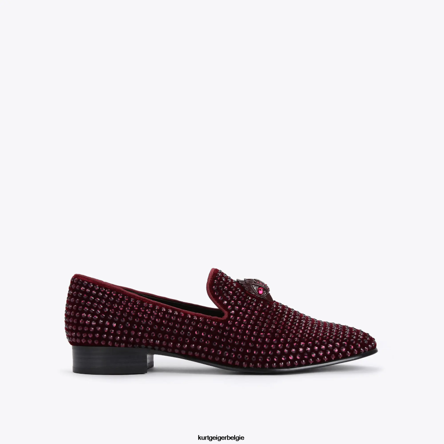 Kurt Geiger Londense aas stud Heren | schoenen wijn D0N0ZV637