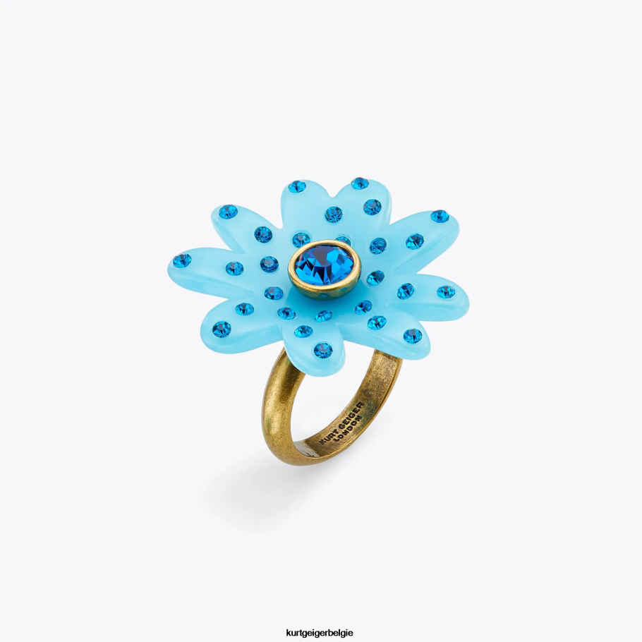 Kurt Geiger Londen Daisy kristallen ring vrouwen | accessoires blauw D0N0ZV530