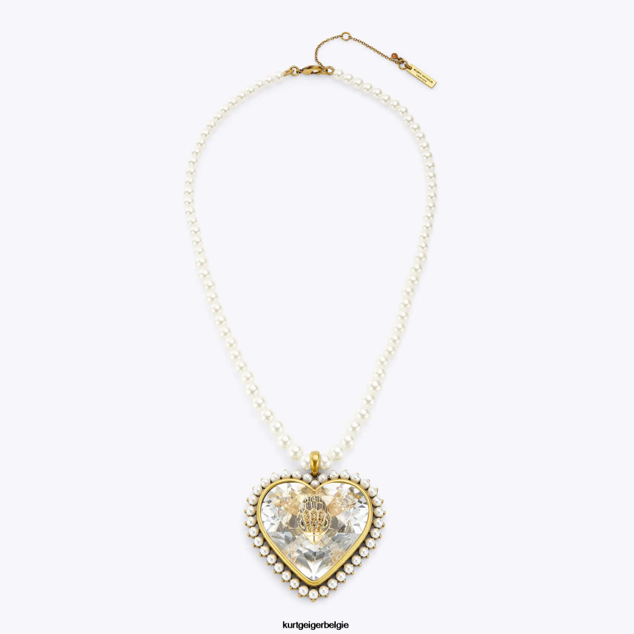 Kurt Geiger Londen hart grote ketting vrouwen | accessoires wit D0N0ZV573