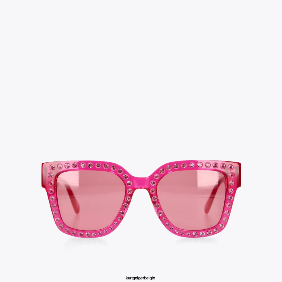 Kurt Geiger Londen juweel zonnebril vrouwen | accessoires fushia D0N0ZV459