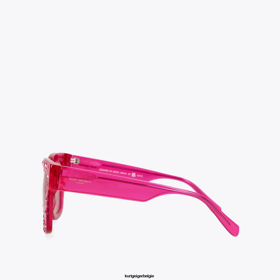 Kurt Geiger Londen juweel zonnebril vrouwen | accessoires fushia D0N0ZV459