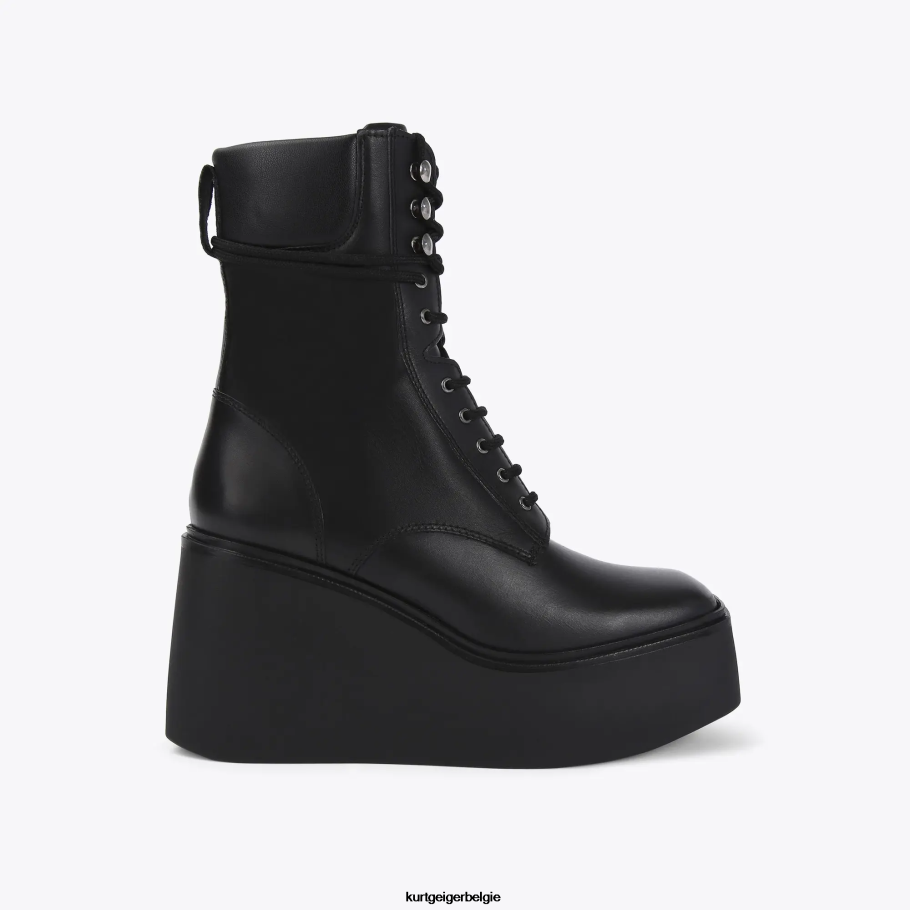 Kurt Geiger Londen statige veterlaars vrouwen | schoenen zwart D0N0ZV662