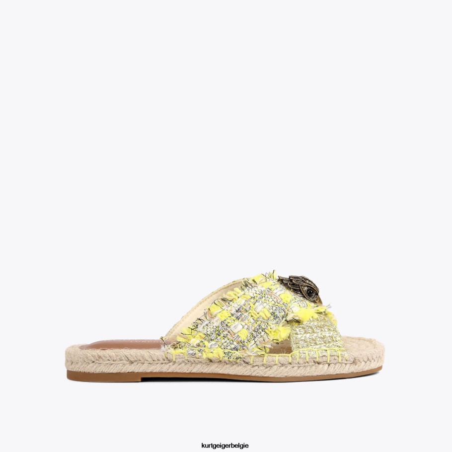 Kurt Geiger Londen Kensington-espadrille vrouwen | schoenen geel D0N0ZV445