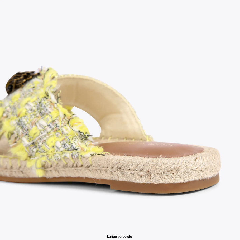 Kurt Geiger Londen Kensington-espadrille vrouwen | schoenen geel D0N0ZV445