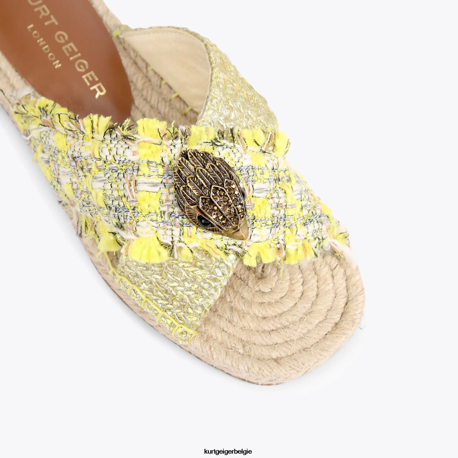 Kurt Geiger Londen Kensington-espadrille vrouwen | schoenen geel D0N0ZV445