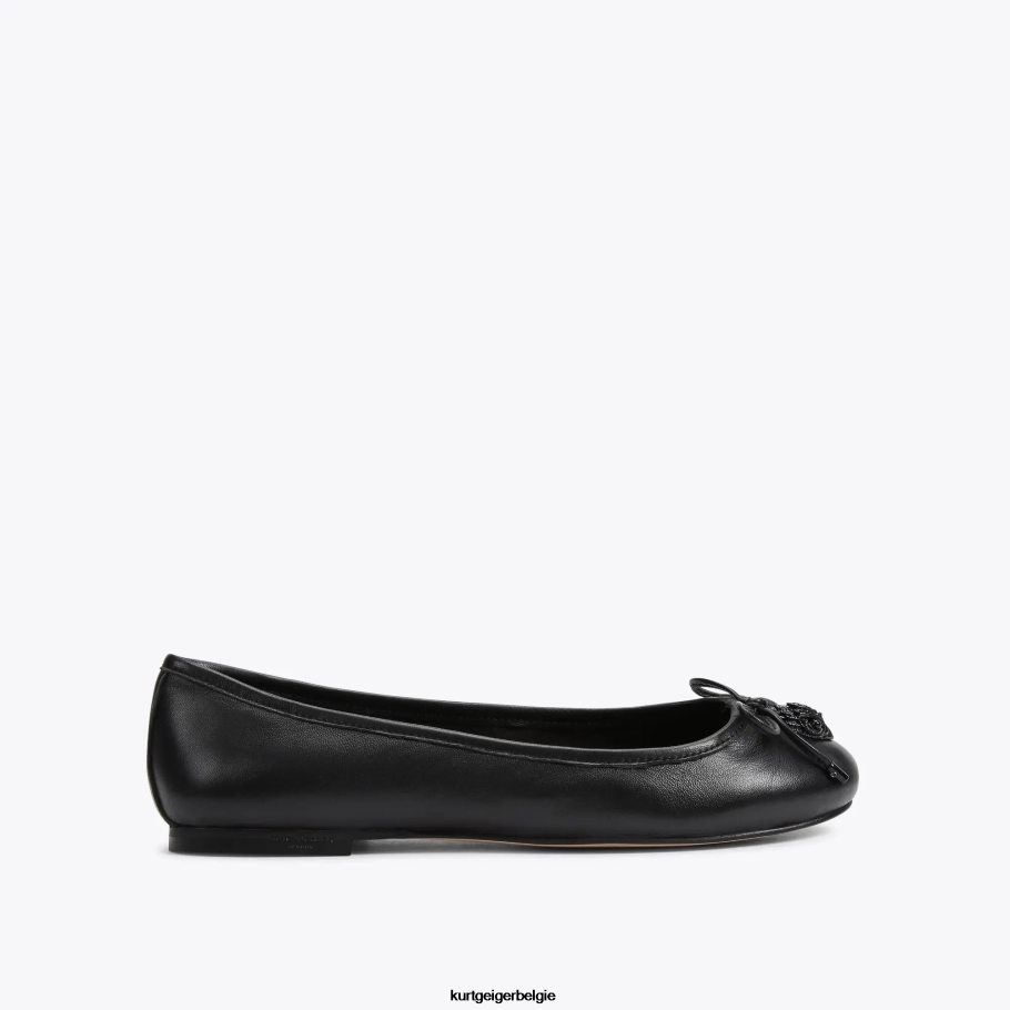 Kurt Geiger Londen Eagle-ballerina vrouwen | schoenen zwart D0N0ZV356