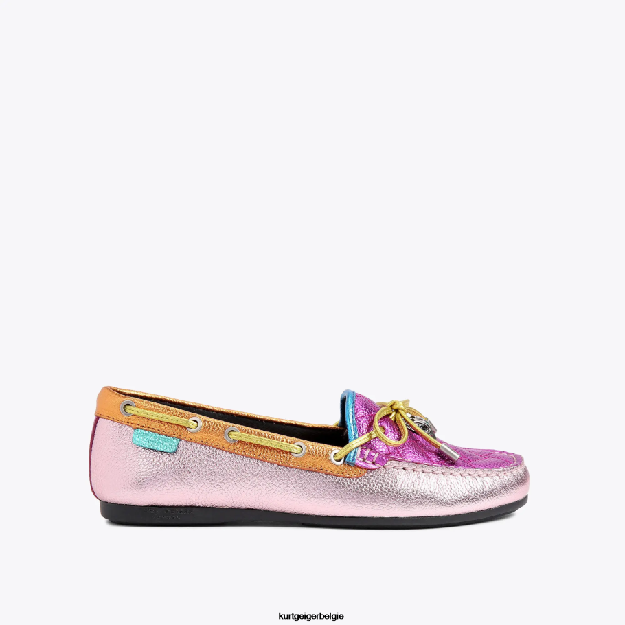 Kurt Geiger Londen Eagle mocassin vrouwen | schoenen roze combinatie D0N0ZV218