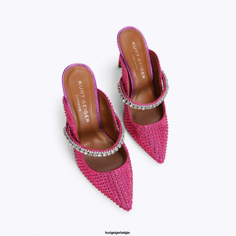 Kurt Geiger Londen Duke kristal vrouwen | schoenen fushia D0N0ZV418