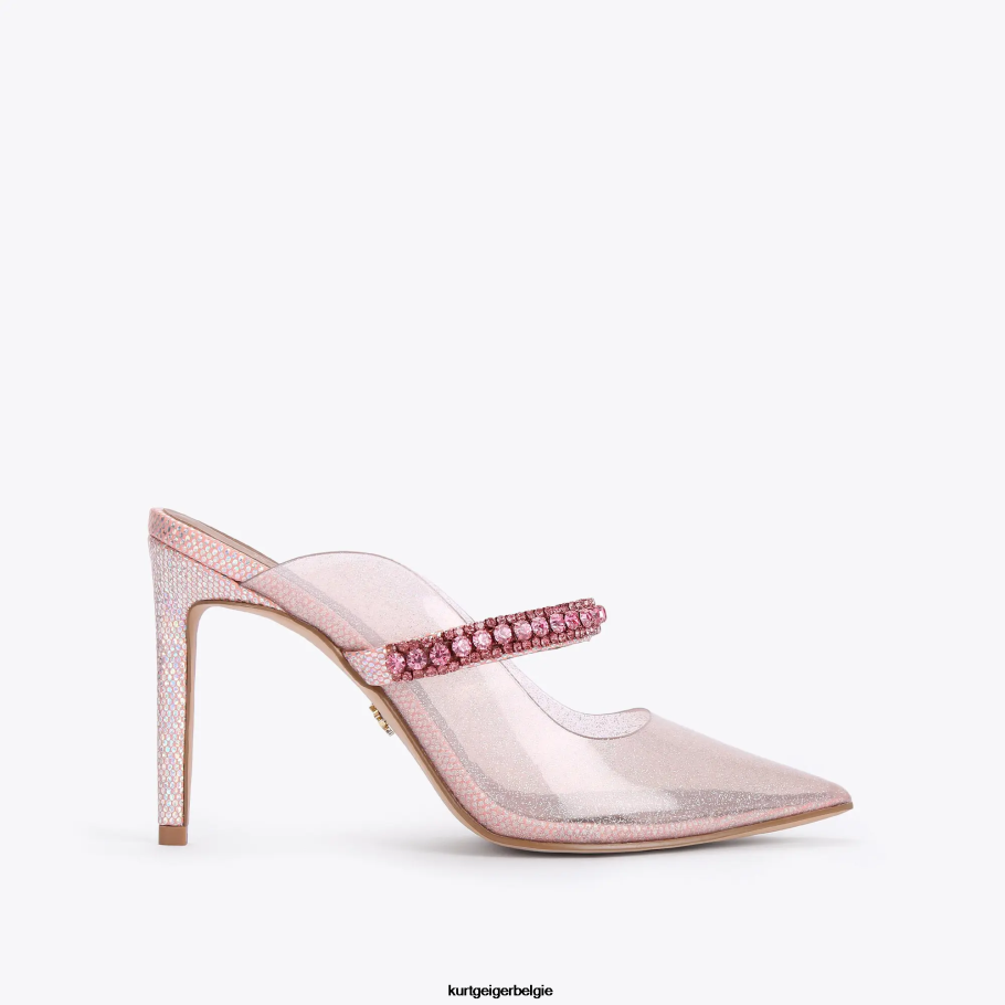 Kurt Geiger Londen Duke-vinyl vrouwen | schoenen roze D0N0ZV387