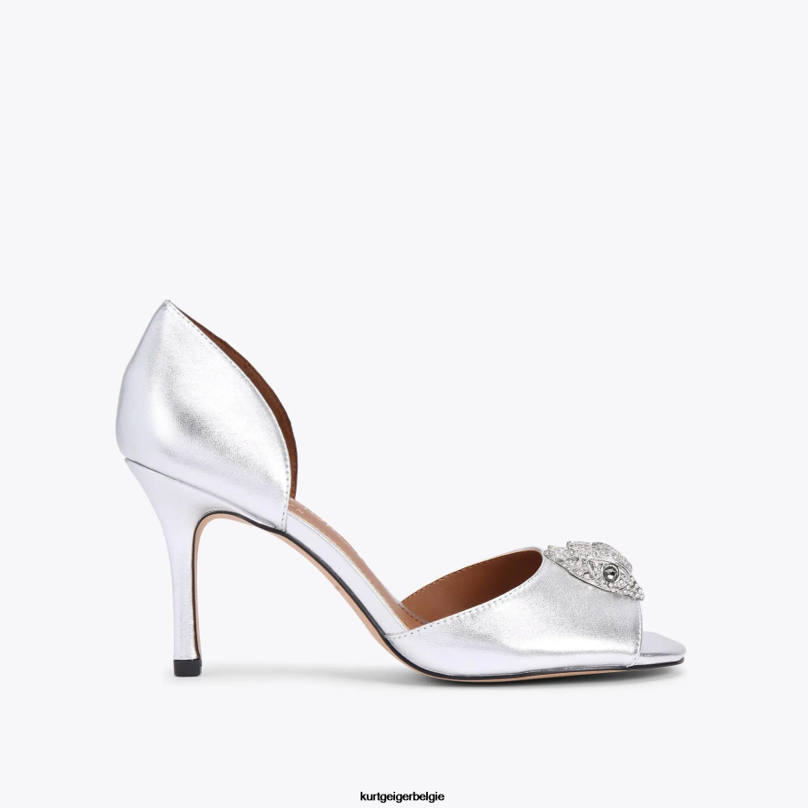 Kurt Geiger Londen Kensington d'Orsay vrouwen | schoenen zilver D0N0ZV345