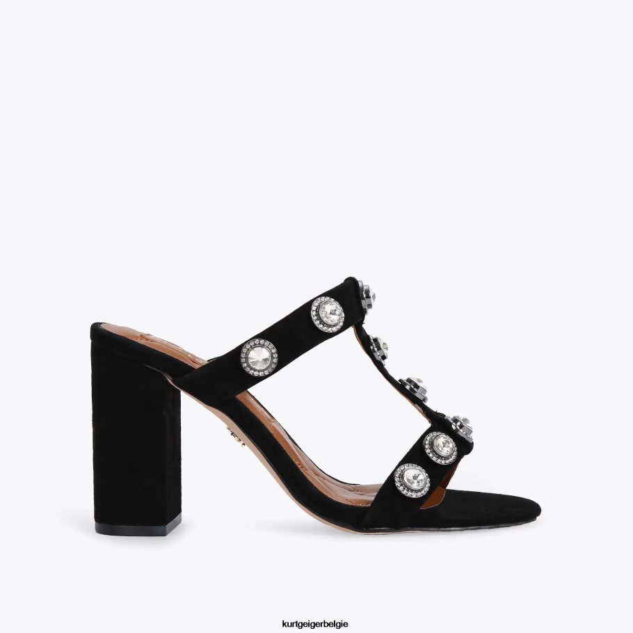 Kurt Geiger Londen Octavia blokmuilezel vrouwen | schoenen zwarte combinatie D0N0ZV675