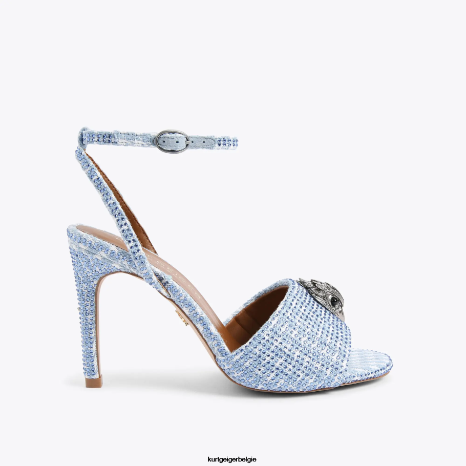 Kurt Geiger Londen kensington sandaal vrouwen | schoenen midden blauw D0N0ZV670