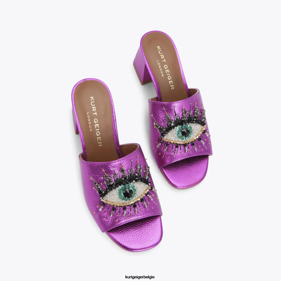 Kurt Geiger Londen olijfblok oog vrouwen | schoenen fushia D0N0ZV666