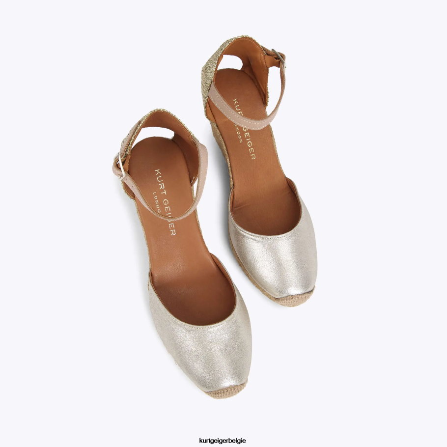 Kurt Geiger Londen Monty vrouwen | schoenen gouden combinatie D0N0ZV370